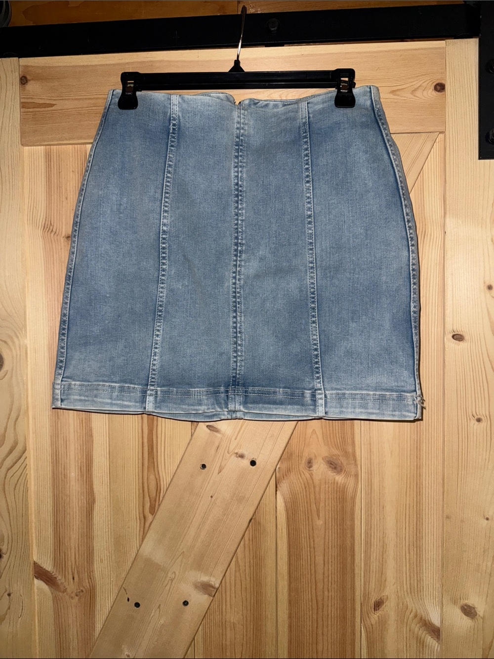Free People NWOT Light Blue Denim Mini Skirt